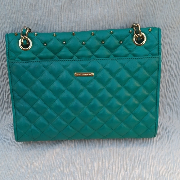 Rebecca Minkoff Teal Quilted Chain Strap Bag - Picture 3 of 13